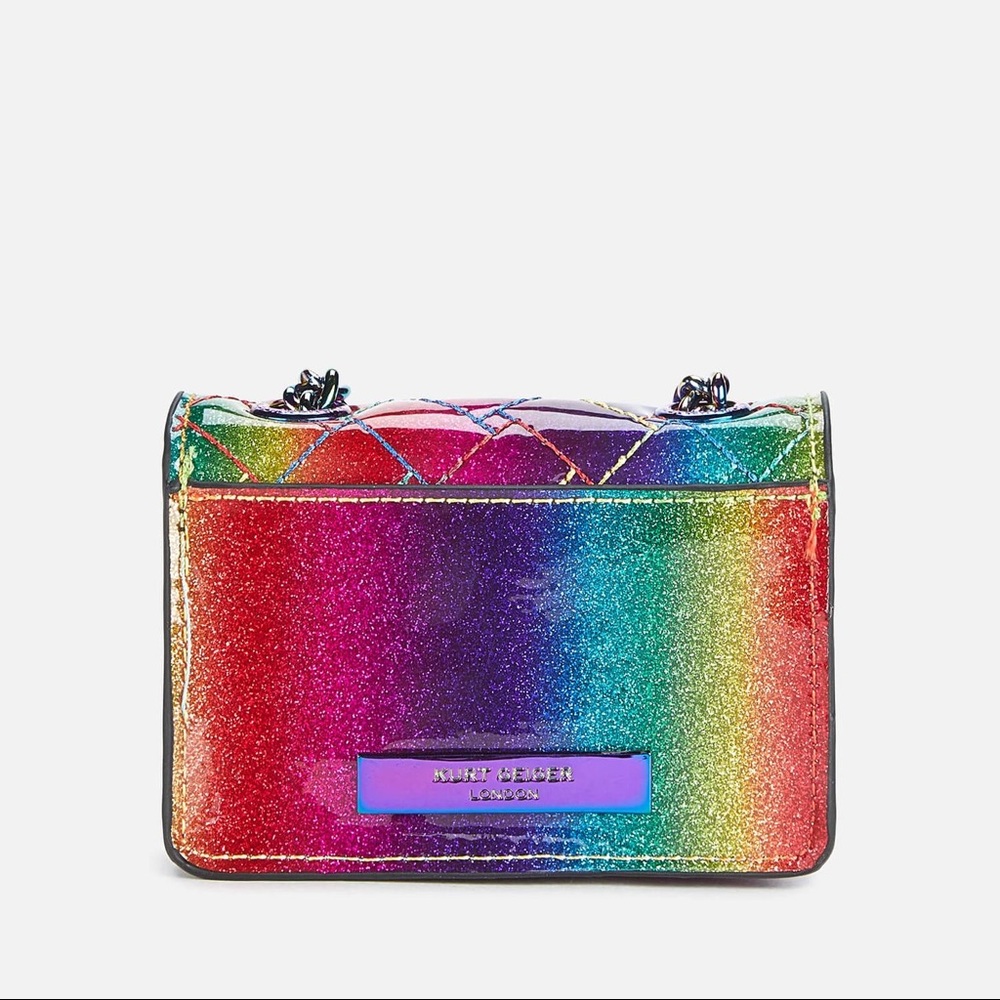 NWT Kurt Geiger London Rainbow Micro Kensington Shoulder Bag - Picture 6 of 9